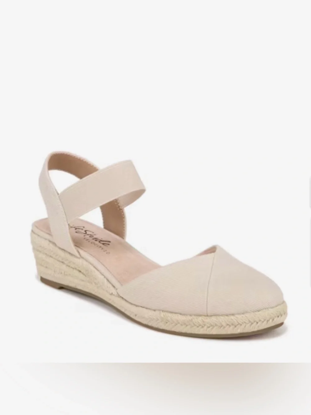 NEW LifeStride Kimmie Wedge Espadrille Sandal, Sz 8